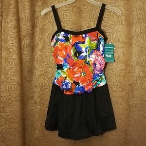 Womens Maxine of Hollywood Swimdress 16 NWT